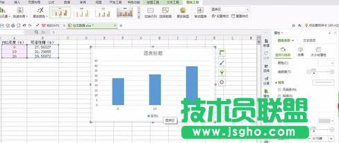 wps表格中如何制作柱形图