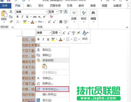 Word2013竖排文字如何排版   三联