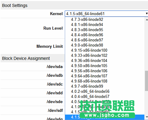 技术员联盟：如何修改linode主机的centos内核？ 3