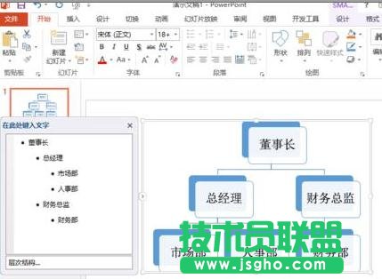 如何使用ppt绘制公司内部组织结构图