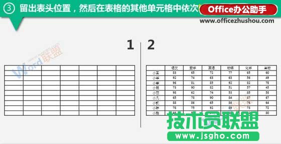 使用Word制作成绩表表格的方法