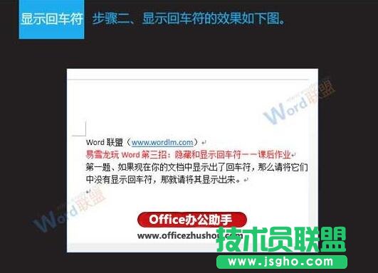 隐藏与显示Word文档中回车符的方法
