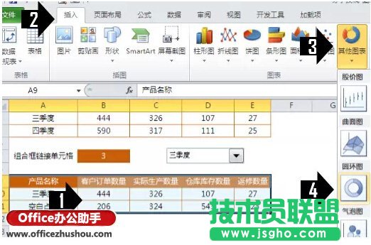 使用Excel制作漂亮的动态圆环图表