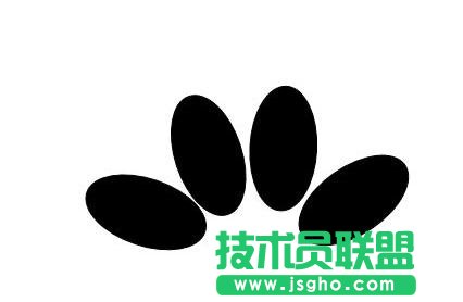 ppt如何制作小狗脚印图形