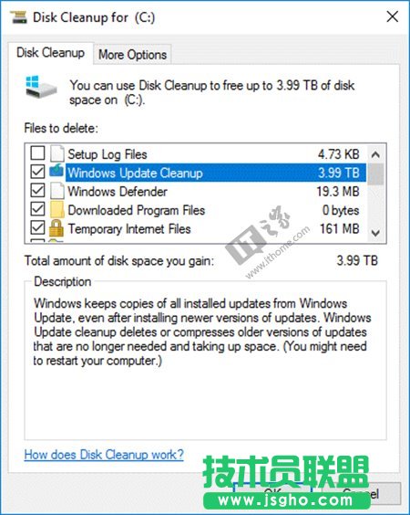 免费扩容？Win10一周年更新正式版14393.321产生3.99TB可删除垃圾