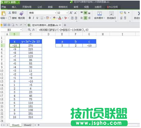 wps表格画曲线图教程