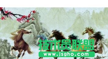 ppt怎么制作图片十字绣效果