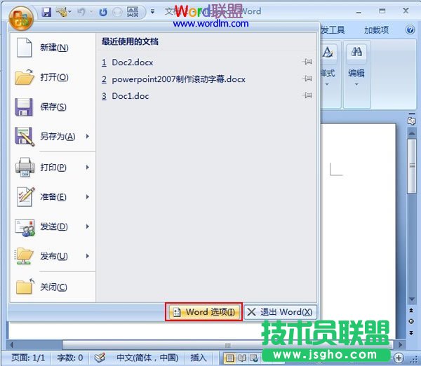 word选项