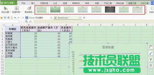 wps表格如何制作折线图