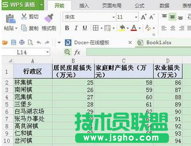 wps表格如何制作折线图 三联