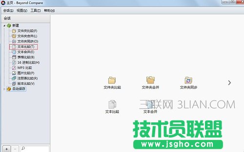 选择文本比较按钮