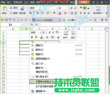 设置单元格格式