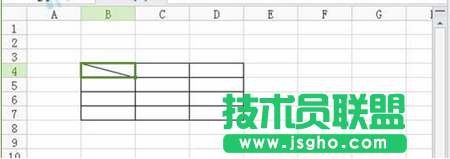 加上斜线表头