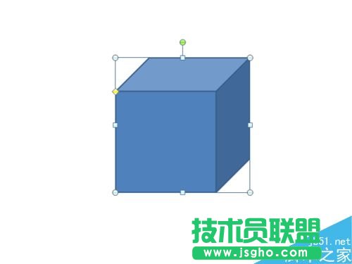 使用Word或PPT制作立方体