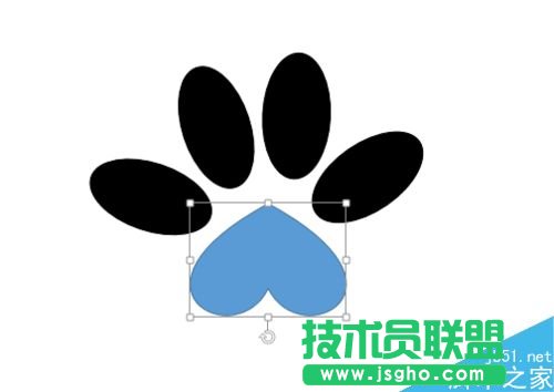 ppt怎么制作小狗脚印？