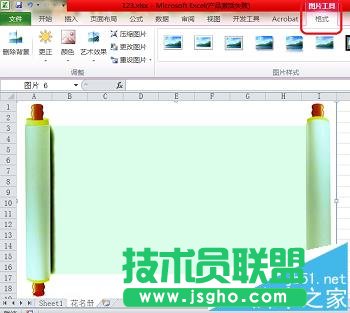 Excel怎么添加可以打印的背景图?