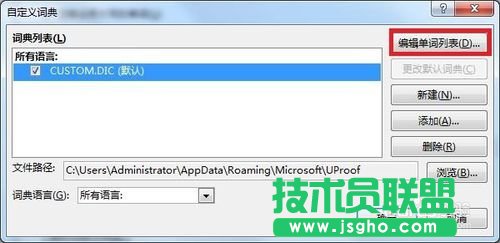 怎样在PPT设置自定义词典的方法