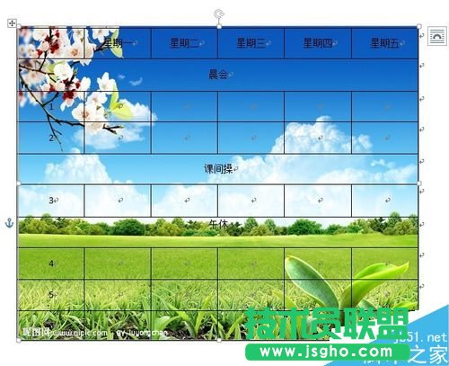 word表格怎么设置背景?