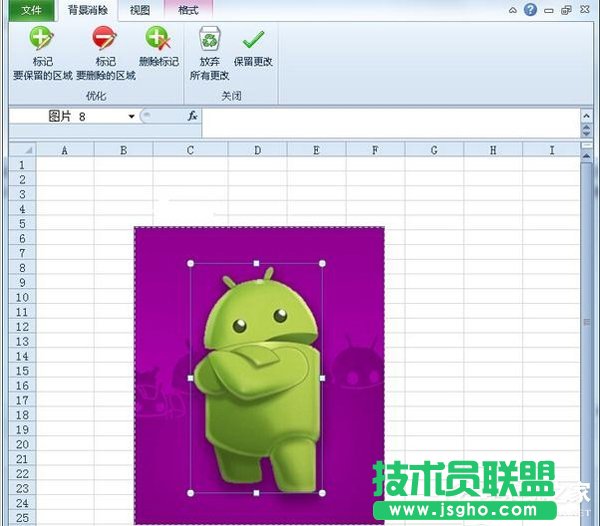 Win10系统下如何使用excel2010删除图片背景？