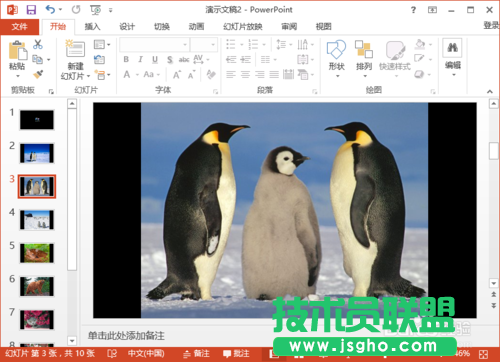 怎样在PowerPoint2013制作简易的电子相册的方法