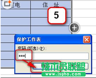 保护工作表