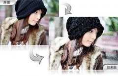 彩影怎么制作雪景图？