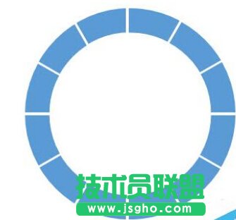 如何用PPT绘制设计一个分割型环形图？