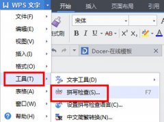wps拼写检查功能在哪里？