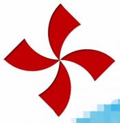 PPT快速绘制出桨形的风车图形?