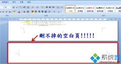 win7系统下word文档空白页怎么都删除不了如何解决
