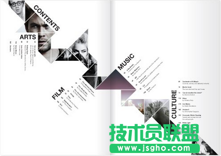 九招教你设计PPT版面 三联