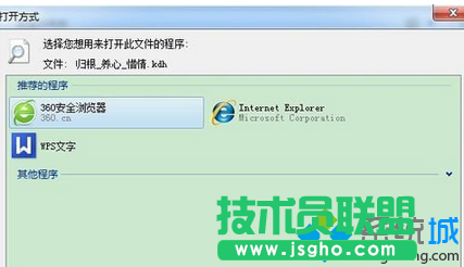 默认打开方式