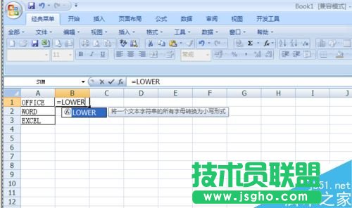 在Excel表格中如何使用Lower函数呢?