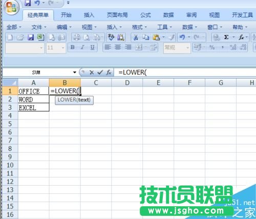 在Excel表格中如何使用Lower函数呢?