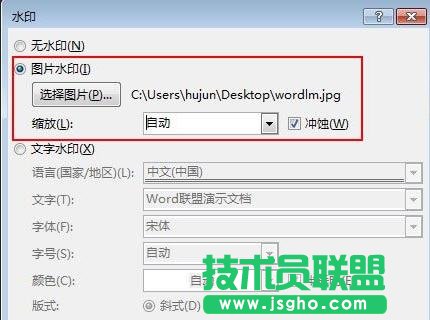 Word2013如何添加图片水印以和文字水印