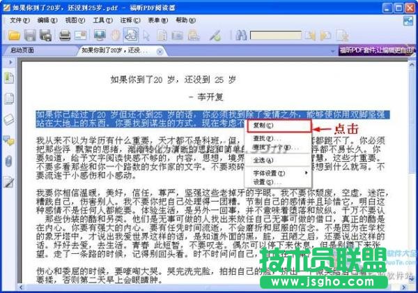 如何复制pdf中的内容