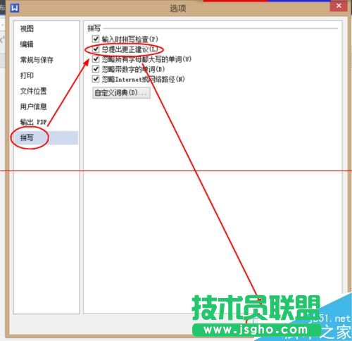 WPS文字编辑时怎么设置更正建议
