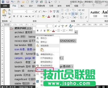 如何更改word2013中所有英文字体