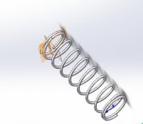 solidworks怎么画压缩弹簧?
