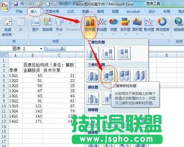 excel2013如何添加修改图表标题 三联