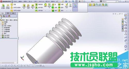 solidworks绘制螺纹的两种方法