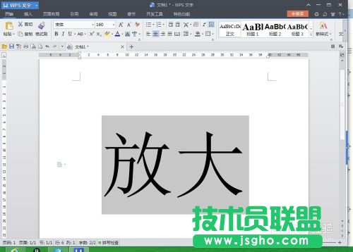 wps文字中的字体无法继续放大的解决方法