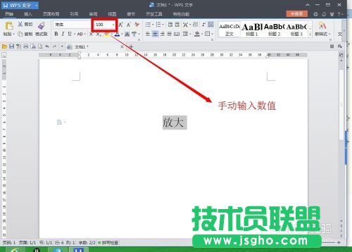wps文字中的字体无法继续放大的解决方法