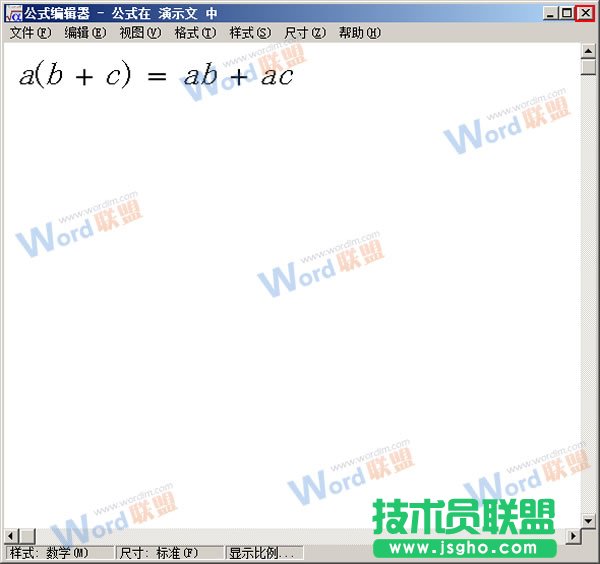 键入公式