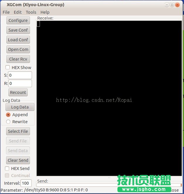 linux下串口调试工具xgcom安装    三联