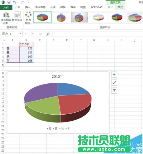 Excel2016怎么创建各种形状的图表?