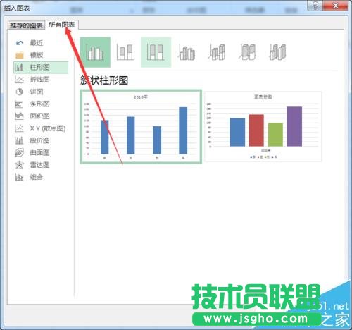Excel2016怎么创建各种形状的图表?