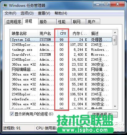 Win7系统System Idle Process占用率高的解决方法