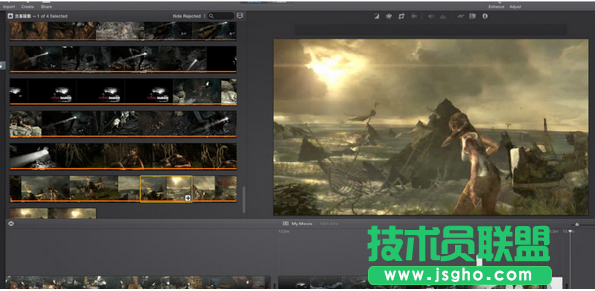 imovie两个视频画中画怎么制作 三联