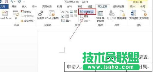 word2013如何为文档建立选项按钮